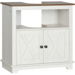 Meuble sous lavabo salle de bain meuble sous vasque - niche et placard � portes doubles, 60 x 30 x 60 ...