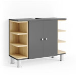 Meuble sous vasque simple aquis, anthracite, 79. 6 x 64 cm, vicco Meuble sous vasque simple aquis, anthracite, 79. 6 x 64 cm, vicco
