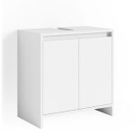 Vicco - meuble sous vasque simple emma, blanc, 58 x 60 cm