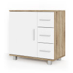 Vicco - meuble sous vasque simple ilias, sonoma, 60 x 60 cm