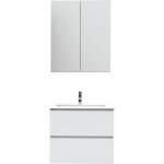 [jamais utilise] ondee zen - meuble de salle de bain  suspendre max - l60cm - blanc - mat - livr mont ...