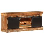 Helloshop26 - meuble tl buffet tv tlvision design pratique 110 cm bois de rcupration massif