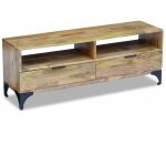 Helloshop26 - meuble télé buffet tv télévision design pratique bois de manguier 120 cm Helloshop26 - meuble télé buffet tv télévision design pratique bois de manguier 120 cm