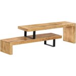 Helloshop26 - meuble tl buffet tv tlvision design pratique bois de manguier massif