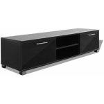 Meuble télé buffet tv télévision design pratique noir brillant 120 cm Meuble télé buffet tv télévision design pratique noir brillant 120 cm