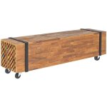 Meuble tv 110x30x32, 5 cm bois de teck massif vidaxl