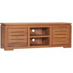 Meuble tv 110x30x40 cm bois de teck massif vidaxl