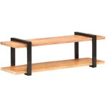 Meuble tv 130x40x40 cm bois d'acacia solide