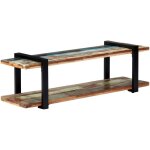 Meuble tv 130x40x40 cm bois de rcupration massif vidaxl