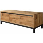 Massivmoebel24 - meuble tv 153x55 ch�ne sauvage huil� bois naturel villanders 150