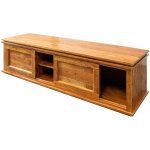 Meuble tv 160x45 acacia laqu� miel oxford 0450