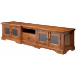 Massivmoebel24 - meuble tv 210x50 acacia laqué miel oxford 0339 Massivmoebel24 - meuble tv 210x50 acacia laqué miel oxford 0339