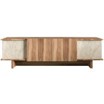 Meuble tv en bois  diana  180 x 33 x 50 cm - travertin