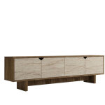 Meuble tv en bois  istemi  180 x 30 x 50 cm - noyer