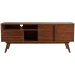 Miliboo - meuble tv - buffet vintage bois fonc� noyer l160 cm volver