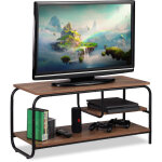 Relaxdays - meuble tv, design industriel, etage receiver, rangement pour cds et dvds, buffet tv hxlxp ...