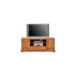 M&s - meuble tv louis philippe 2 portes 2 tiroirs finition merisier - florie