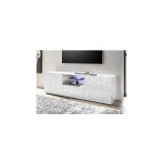 Azura home design - meuble tv luther 2 portes 1 tiroir blanc 181x57 cm Azura home design - meuble tv luther 2 portes 1 tiroir blanc 181x57 cm