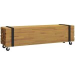 Meuble tv marron 110 x 30 x 30 cm bois de teck massif vidaxl