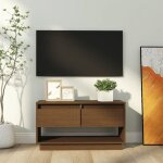 Vidaxl - meuble tv marron miel 74x34x40 cm bois de pin massif