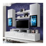 Paris prix - meuble tv mural design 'mini' 200cm blanc