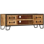 Vidaxl - meuble tv avec tiroirs 120x30x40 cm bois massif de manguier Vidaxl - meuble tv avec tiroirs 120x30x40 cm bois massif de manguier