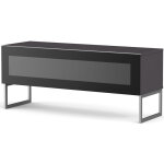 Meuble tv verre infrarouge et mlamin gris roma 120cm