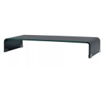 Meuble tv verre noir martial 80cm