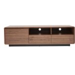 Miliboo - meuble tv vintage en bois foncé noyer et métal noir l160 cm jako Miliboo - meuble tv vintage en bois foncé noyer et métal noir l160 cm jako