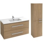 Meuble vasque 100 cm jacob delafon ola up + colonne de salle de bain chne