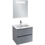 Meuble vasque 60 cm jacob delafon tolbiac gris anthracite + miroir led Meuble vasque 60 cm jacob delafon tolbiac gris anthracite + miroir led