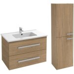 Meuble vasque 80 cm jacob delafon ola up + colonne de salle de bain chne