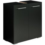 Badplaats - meuble sous lavabo jupiter 60 x 30 x 60 cm noir mat