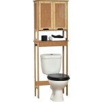 Tendance - meuble dessus wc bambou 2 portes mahé Tendance - meuble dessus wc bambou 2 portes mahé