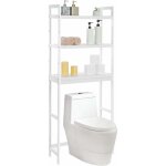 Meuble wc, tagre dessus toilettes, support de rangement en bambou  3 niveaux, organisateur salle de ...