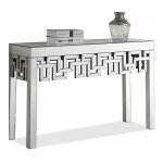 Meubler design - console design en verre miroir dynastie, verre, miroir, rectangulaire, style contemporain, ...