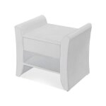 Table de chevet nova - table de nuit - design - blanc, polyuréthane, rectangulaire, style contemporain, ... Table de chevet nova - table de nuit - design - blanc, polyuréthane, rectangulaire, style contemporain, ...