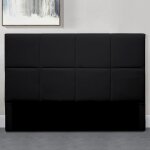 Tête de lit design alexi - noir - 140 cm, polyuréthane, rectangulaire, style contemporain, 140 x 8 x ... Tête de lit design alexi - noir - 140 cm, polyuréthane, rectangulaire, style contemporain, 140 x 8 x ...
