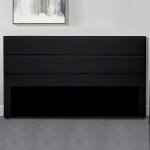 Meubler design - tête de lit design ava - noir - 140 cm, polyuréthane, rectangulaire, style contemporain, ... Meubler design - tête de lit design ava - noir - 140 cm, polyuréthane, rectangulaire, style contemporain, ...