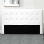 Meubler design tête de lit capitonnée capitole - blanc - 140 cm, polyuréthane, rectangulaire, style contempora ... Meubler design tête de lit capitonnée capitole - blanc - 140 cm, polyuréthane, rectangulaire, style contempora ...