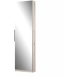 Meubletmoi - meuble � chaussures avec miroir pour 12 paires d�cor ch�ne - dino