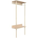 Meubletmoi - meuble d'entr�e / porte manteau en bois de h�tre - lonny 9920