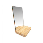 Meubletmoi - miroir � poser rectangulaire support bois - neige 2843