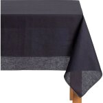Meubletmoi - nappe bleu violet lin et coton rectangulaire 170x250 - olleta 9444