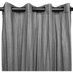 Meubletmoi - rideau en lin gris 140 x 360 cm - osiris 4176