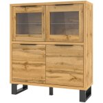 Bahut design collection milo. coloris ch�ne. meuble id�al pour votre salle � manger