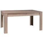 Meublorama - table non extensible 180 x 90 cm - collection farra - coloris chêne oak canyon Meublorama - table non extensible 180 x 90 cm - collection farra - coloris chêne oak canyon