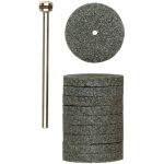Meules au carbure de silicium, 22 mm, 10 pi�ces avec support 10 pi�ces - proxxon