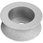 Meule diamant brase concave 7, 3 cm () x 2, 5 cm (p. ) ? pour pierre / cramique / verre ? grain abrasif ...
