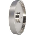 Meule diamant�e cbn diam�tre 6 pouces grain 600 pour acier rapide mandrin 1 / 2 pouce aff�tage